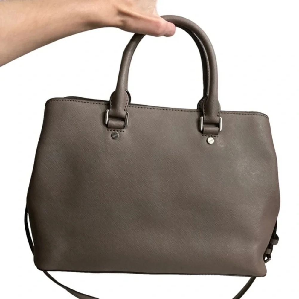 Michael Kors savannah large saffiano leather satchel bag with strap